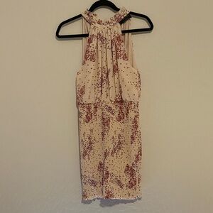 MINKPINK Floral Dress with Purple and Red Accents